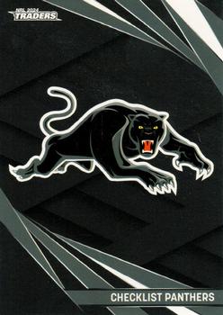 2024 NRL Traders Titanium #100 Penrith Panthers Checklist Front